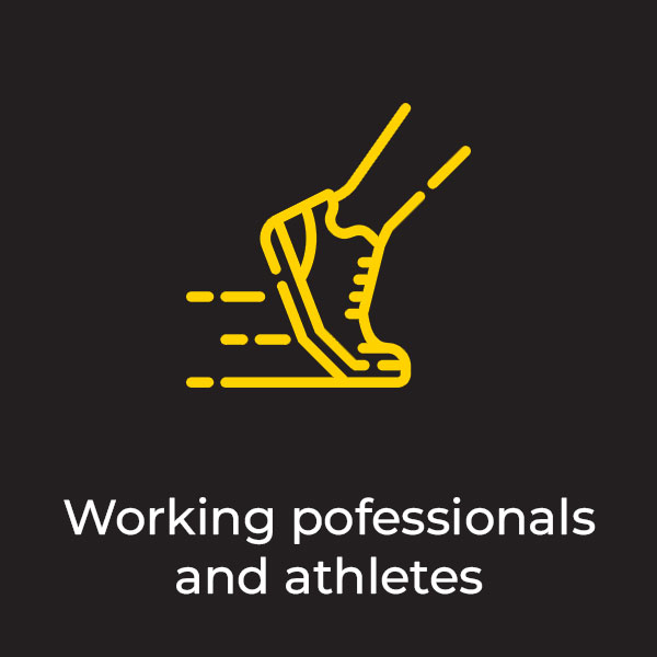 Programs for working professionals/athletes